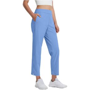 Womens Dressy Golf Work Business Pant Lightweight Stretch Travel Pants Zipper Pockets Ankle Length Casual Slacks in Kuwait