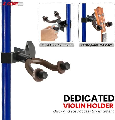 5Core Music Stand for Sheet Music Tripod ارتفاع قابلة للطي قابلة للطي قابلة للطي حامل ملاحظة Atril PARTITURAS W Light Clip - Mus fld HD ACC PNK in Kuwait