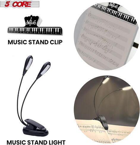 5Core Music Stand for Sheet Music Tripod ارتفاع قابلة للطي قابلة للطي قابلة للطي حامل ملاحظة Atril PARTITURAS W Light Clip - Mus fld HD ACC PNK in Saudi Arabia