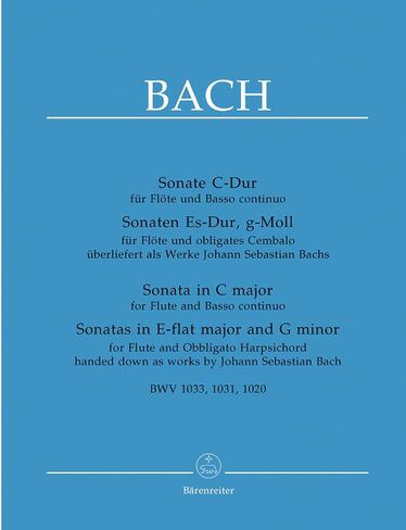 Three Sonatas for Flute BWV 1033, BWV 1031, BWV 1020 (Flute & Piano) in Saudi Arabia