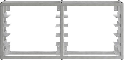 AmGood Wall Mounted Sheet/Bun Pan Rack - 40" x 13" x 18". Fits 10 Half Size Pans. NSF in Saudi Arabia
