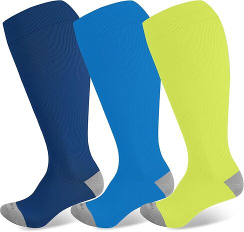 جوارب Levsox plus ضغط الحجم على نطاق واسع من الرجال والنساء من 20 إلى 30 مم زئبق جوارب دعم عالية للطبية للممرضات والممرضة والسكري in Kuwait