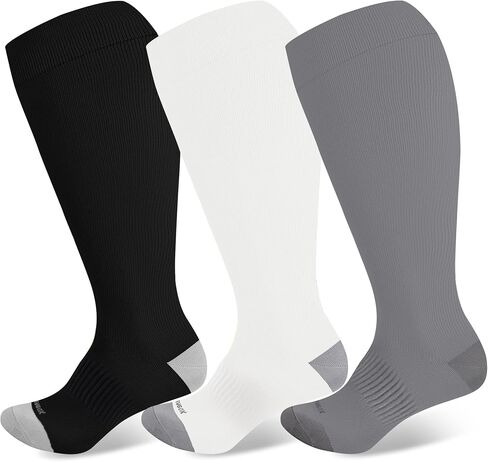 جوارب Levsox plus ضغط الحجم على نطاق واسع من الرجال والنساء من 20 إلى 30 مم زئبق جوارب دعم عالية للطبية للممرضات والممرضة والسكري in Kuwait