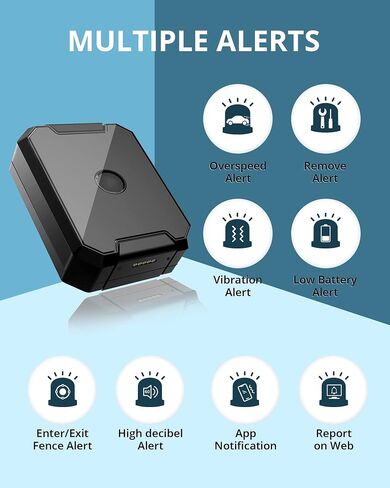 GPS Tracker for Vehicles, OBD 4G LTE Car Locator, Unlimited Distance, Real-Time Speed and Mileage Locator, Geo-Fencing, Accident Alerts, Hidden Tracking Devices for Cars, Asset or Fleet - D49 in Saudi Arabia