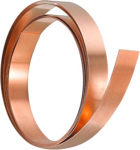 لفة نحاسية رقيقة ، طولها 1 متر طبق نقي ، سماكة لفة النحاس 0.4 مم عرض 30-55 مم ، رقائق معدنية من النحاس مناسبة للآلات الدقيقة ، (0.4x45x1000mm) in Kuwait