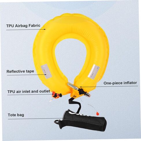 Inflatable Snorkel Vest, Portable Life Vest with Reflective Strips & Whistle, Comfortable Inflatable Life Jacket Load Up to in Saudi Arabia