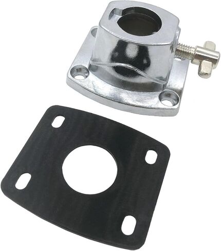 Percussion Drum Set Tom Cymbal Holder Clamp Metal Bass Drum Tom Mount Bracket with Plastic Gasket Mounting Screws, Universal Drum Kit Holder Base Plate 19.2-22.5mm Diameter in Saudi Arabia