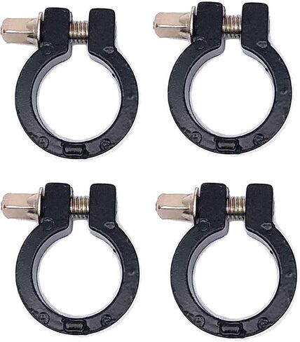 4pcs Drum Stand Memory Lock 7/8 Inch Diameter Cymbal Stand Memory Lock Hinged Drum Rack Parts Black in Saudi Arabia