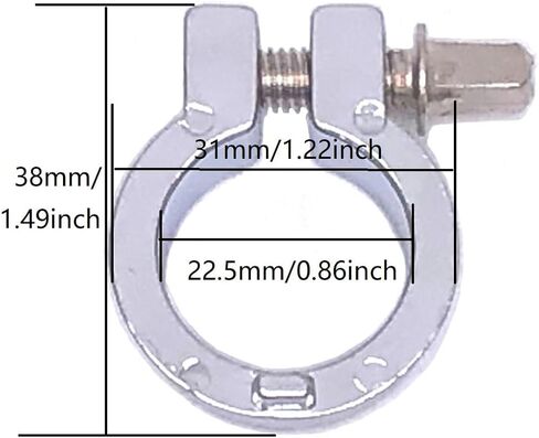 4pcs Drum Stand Memory Lock 7/8 Inch Diameter Cymbal Stand Memory Lock Hinged Drum Rack Parts Black in Saudi Arabia