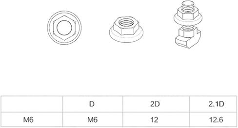 140pcs 3030 موصلات ملف تعريف الألومنيوم 20pcs بين قوسين زاوية + 40pcs M6x16mm t براغي الترباس + 40pcs M6 Hex Hox Nuts + 6x16x2 غسالات (أسود) in Kuwait