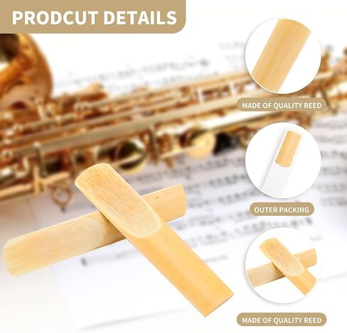 30 قطعة Clarinet Reeds 2.5 BB ، Clarinet Reeds Strength Strength 2.5 Threed Reed Tip tip for Clarinet Exhible in Saudi Arabia