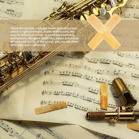 30 قطعة Clarinet Reeds 2.5 BB ، Clarinet Reeds Strength Strength 2.5 Threed Reed Tip tip for Clarinet Exhible in Saudi Arabia