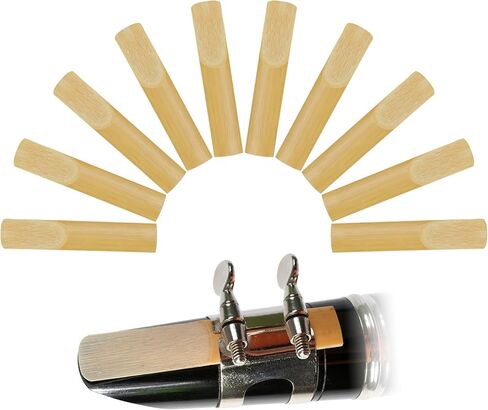10pcs BB Clarinet Reeds 2.5 Strength ، Reed for Clarinet التقليدية مع قطع غير متوفرة ، نصيحة أرق للمبتدئين ، سهلة اللعب ، حزمة مع صندوق بلاستيكي in Saudi Arabia