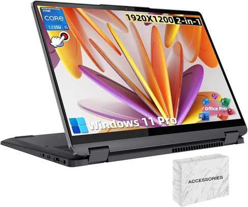 Lenovo Flex 5i 2-in-1 Laptop-14 "FHD Touchscreen ، Intel 10-Core I5-1235U ، 8GB RAM ، 512GB SSD+ 64GB SD CARD in Kuwait
