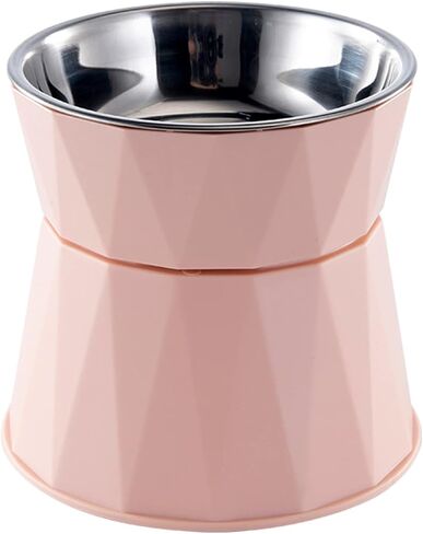 Elevated for Bowls Small Dog Raised Food Feeding Dish Stainless Steel Bowl with Stable Stand Feeder for Cats and Pup in Kuwait