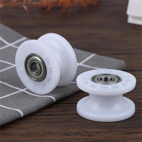 1pcs بكرة ميكانيكية العجلة 608zz مزدوجة تحمل عجلة كرة الدوران الثنائي 8 * 42 * 24mm in Saudi Arabia