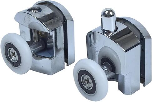 4pcs Shower Door Rollers Wheel Runner, Bathroom Sliding Door Rail Roller Wheels,23mm 25mm Single Runner Shower Door Rollers.(23 Upper Part Big) in Saudi Arabia
