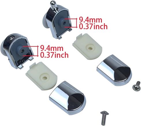 4pcs Shower Door Rollers Wheel Runner, Bathroom Sliding Door Rail Roller Wheels,23mm 25mm Single Runner Shower Door Rollers.(23 Upper Part Big) in Saudi Arabia