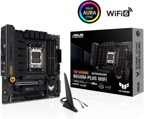 ASUS TUF GAMING B650E-E WIFI AMD AM5 B650 ATX motherboard, 8+2+1 80A DrMOS stage, DDR5, PCIe 5.0 Ready, 3x M.2, Wi-Fi 6E, 2.5 Gb LAN, DisplayPort, HDMI™, USB 20Gbps Type-C®, BIOS FlashBack™, Aura Sync in Saudi Arabia