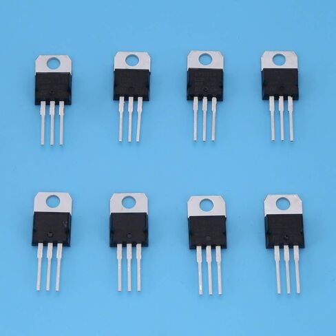 40pcs 8 Types 7805 7809 7812 7815 7905 7912 7915 LM317 Transistor مجموعة التحكم تيار وتضخيم الدائرة الإلكترونية الكهربائية الضعيفة الضعيفة in Saudi Arabia