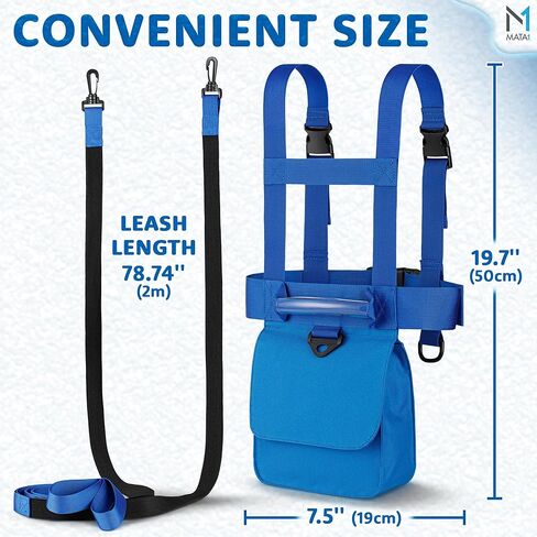 Ski & Snowboard Training Harness for Kids - 2 Elastic Straps w/Easy Lift-Handle - Ski Trainer Backpack for Toddlers in Kuwait