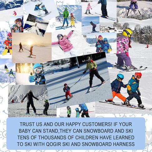 Ski Harness for Kids, Adjustable Ski and Snowboard Harness Trainer, Teach Your Child The Speed Control of Skiing in Kuwait