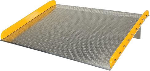 Vestil TAS-15-7260 الألومنيوم Dock Board Curb 72 in. × 60 بوصة. 15000 رطل سعة الفضة/الأصفر in Saudi Arabia
