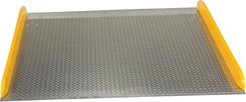 Vestil TAS-15-7260 الألومنيوم Dock Board Curb 72 in. × 60 بوصة. 15000 رطل سعة الفضة/الأصفر in Saudi Arabia