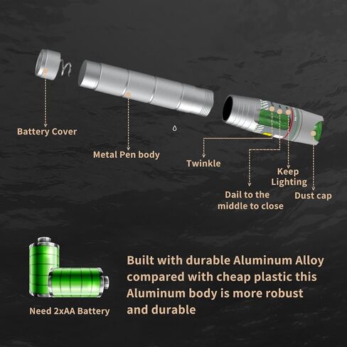 2PCS 100KM Visual Fault Locator for Fiber Optic Cables, VFL Support FC/ST/SC/LC Interfaces, Long-Range Fault Finder, Fiber Light Pen Tester, High-Precision OTDR Mapping Tool for FTTH, Telecom, Datacom in Kuwait
