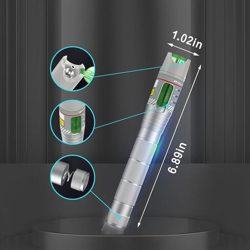 2PCS 100KM Visual Fault Locator for Fiber Optic Cables, VFL Support FC/ST/SC/LC Interfaces, Long-Range Fault Finder, Fiber Light Pen Tester, High-Precision OTDR Mapping Tool for FTTH, Telecom, Datacom in Kuwait