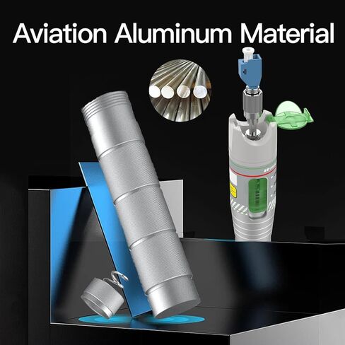 2PCS 100KM Visual Fault Locator for Fiber Optic Cables, VFL Support FC/ST/SC/LC Interfaces, Long-Range Fault Finder, Fiber Light Pen Tester, High-Precision OTDR Mapping Tool for FTTH, Telecom, Datacom in Kuwait