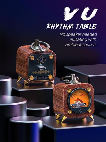 الصوت اللاسلكي الرجعية التناظرية VU Meter مستوى الصوت مؤشر DB DICHED DB ، VU مستوى الصوت الخلف دافئ AMP ، VU MUSIC SYNC و REACEP RHYTHM Ambient Lights-FVU1-M in Kuwait