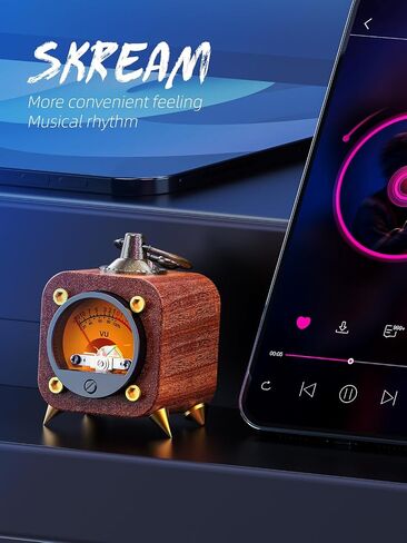 الصوت اللاسلكي الرجعية التناظرية VU Meter مستوى الصوت مؤشر DB DICHED DB ، VU مستوى الصوت الخلف دافئ AMP ، VU MUSIC SYNC و REACEP RHYTHM Ambient Lights-FVU1-M in Kuwait