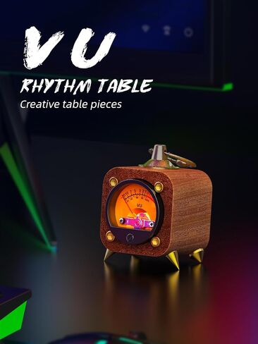 الصوت اللاسلكي الرجعية التناظرية VU Meter مستوى الصوت مؤشر DB DICHED DB ، VU مستوى الصوت الخلف دافئ AMP ، VU MUSIC SYNC و REACEP RHYTHM Ambient Lights-FVU1-M in Kuwait