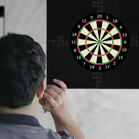 VBESTLIFE Dartboard Backboard Surround, 4Pcs Spliced EVA Wall Protector with Easy Assembly for Home Bar Game Room Club Accessories in Saudi Arabia