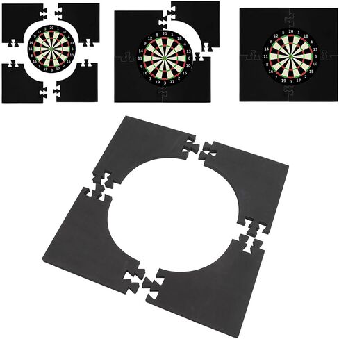 VBESTLIFE Dartboard Backboard Surround, 4Pcs Spliced EVA Wall Protector with Easy Assembly for Home Bar Game Room Club Accessories in Saudi Arabia