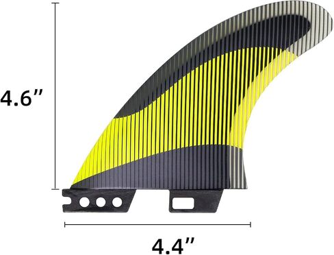 FGM Fiberglass Surfboard 3 زعانف تعيين زعانف ثنائية التصفح لتبادل الأمواج لألواح التجديف والألواح الطويلة تشمل أدوات التثبيت وحقيبة التخزين in Kuwait