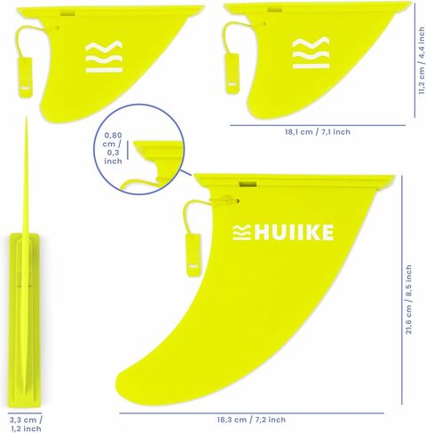 Paddle Board Fins Replacement 3 Pack Detachable Stand Up Paddleboard Fins with Safety Lock | Inflatable Paddle Board Accessories for Sup, Surfboard and Longboard | Sup Fin Replacement Kit in Saudi Arabia