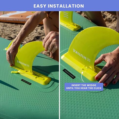 Paddle Board Fins Replacement 3 Pack Detachable Stand Up Paddleboard Fins with Safety Lock | Inflatable Paddle Board Accessories for Sup, Surfboard and Longboard | Sup Fin Replacement Kit in Saudi Arabia