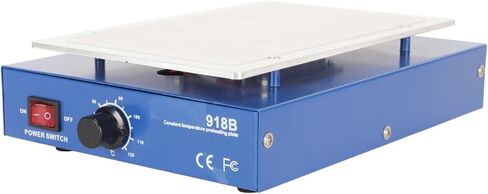 Keenso LED Microcputher Soldering لوحة ساخنة فعالة لإصلاح لوحة الدائرة DIY سبيكة الألومنيوم 450W (بلاد الولايات المتحدة 110 فولت) in Kuwait