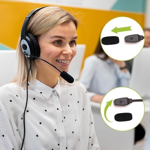 12 Pack Mini Foam Windscreen for Headset Microphone, High Density Mic Headset Cover Mini Size Foam Microphone Windscreen Mic Covers for Protection Headset Lavalier Microphones Noise Reduction in Saudi Arabia