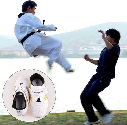 Taekwondo Shoes, Lightweight and Soft TPR Rubber Soles for Adults Children,Taekwondo, Boxing, Kung Fu and Taichi in Saudi Arabia