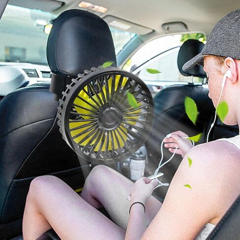 Backseat Car Fan, Car Fan for Back Seat, Back Seat Fans for Kid (No Battery) in Saudi Arabia
