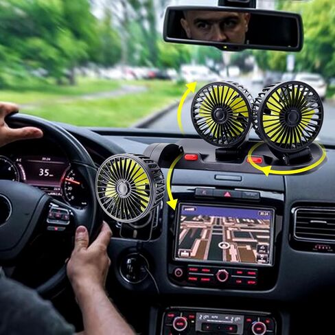 Backseat Car Fan, Car Fan for Back Seat, Back Seat Fans for Kid (No Battery) in Saudi Arabia