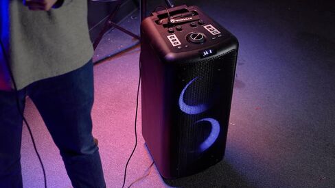 Rockville Elite Party 65 Pluetooth Party Speaker ، 2000W Peak/500W RMS ، تأثيرات الكاريوكي ، مصابيح LED ، المدخلات البصرية ، للأحداث والأطراف in Saudi Arabia