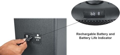 Rockville Elite Party 65 Pluetooth Party Speaker ، 2000W Peak/500W RMS ، تأثيرات الكاريوكي ، مصابيح LED ، المدخلات البصرية ، للأحداث والأطراف in Saudi Arabia