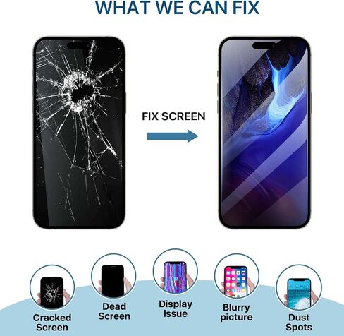 iPhone 13 Pro Screen Replacement Kit 6.1'' LCD Display 3D Touch Screen Digitizer Full Assembly Repair Kits Waterproof Frame Sticker+Screen Protector for A2483 A2636 A2638 A2639 A2640 in Saudi Arabia