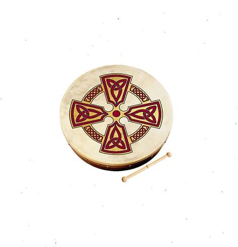 Waltons Bodhrán 18" (Chase) - Handcrafted Irish Instrument - Crisp & Musical Tone - Hardwood Beater Included w/Purchase in Kuwait