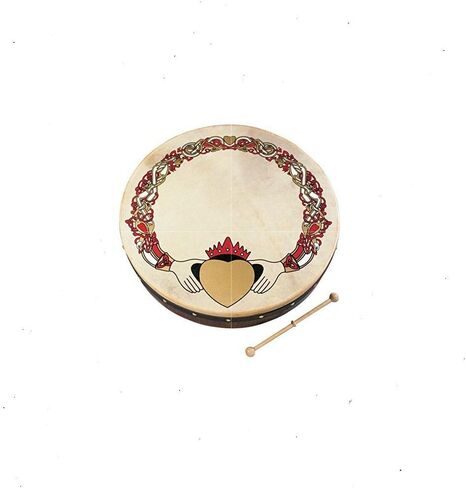 Waltons Bodhrán 18" (Chase) - Handcrafted Irish Instrument - Crisp & Musical Tone - Hardwood Beater Included w/Purchase in Kuwait
