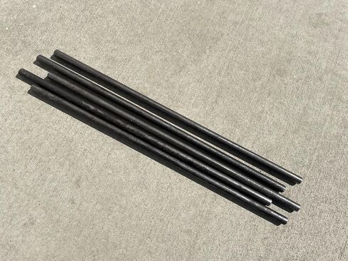 BAR SANDBAGGY Smool Concrete Dowel (1/2 "W × 18" لتر) - أطراف قطع المنشار - الصف 60 من الصلب - درجة البناء للمشاريع الخرسانية (20 ، العد) in Saudi Arabia